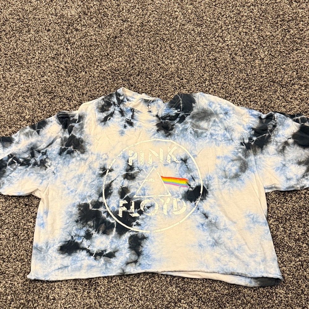 Pink Floyd Tie-Dye Cropped T-Shirt
